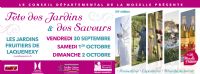 54e Fête des Jardins & des Saveurs. Du 30 septembre au 2 octobre 2016 à Laquenexy. Moselle. 